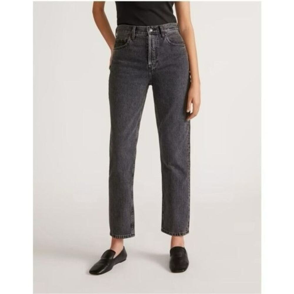 Everlane The Curvy Cheeky Jean Black Wash Denim Size 26 Ankle
